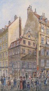 The Salzgries in Vienna (Corner of Tiefer Graben)