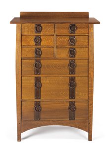 Chest of Drawers, Model No. 913 by Gustav Stickley