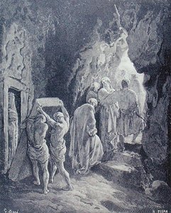 The Burial of Sarah, Engraved by Heliodore Joseph Pisan by Gustave (after) Dore