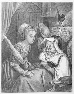 The Princess and Fairy Spite, engraved by Stephane Pannemaker 1861