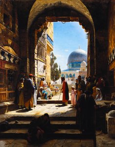 At the Entrance to the Temple Mount, Jerusalem