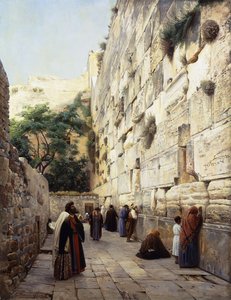 Praying at the Western Wall, Jerusalem