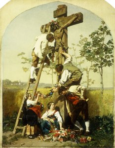 Decorating the Shrine, 1854