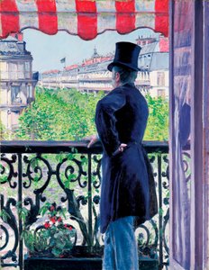 Man on a Balcony, Boulevard Haussmann