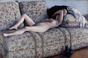 Nude on a Couch by Gustave Caillebotte