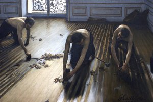 The Floor Scrapers (Detail) by Gustave Caillebotte