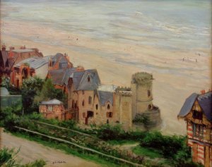 Trouville, the Beach and the Villas by Gustave Caillebotte