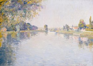 View of the Seine and the Bank of Argenteuil, Towards the Bridge