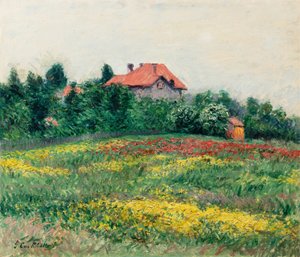 Wild Garden at Le Petit Gennevilliers by Gustave Caillebotte