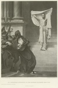 St Sebastian appearing to the Emperor Maximien Hercules by Gustave Clarence Rodolphe Boulanger