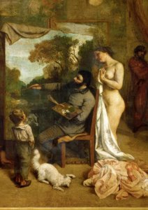 The Studio by Gustave Courbet
