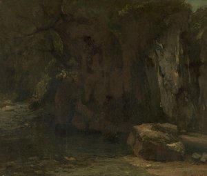 The Rocks of La Loue by Gustave Courbet
