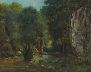 The Black Well (The Gorges of the Loue) by Gustave Courbet