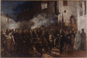 Firemen Running to a Fire