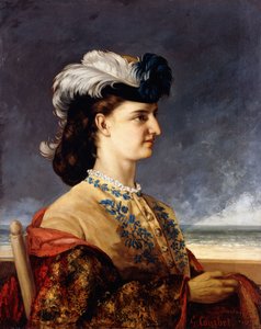 Portrait of Countess Karoly by Gustave Courbet