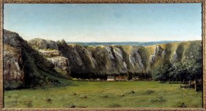 Rocky Landscape Around Flagey by Gustave Courbet