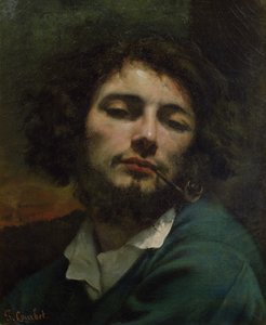 Self Portrait or, The Man with a Pipe by Gustave Courbet