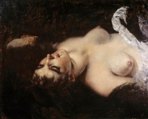Study for the Woman with the Parrot by Gustave Courbet