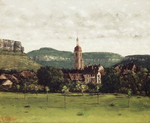 View of Ornans and its Bell Tower by Gustave Courbet