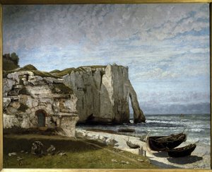 View of the Cliffs of Etretat After the Storm, Normandy