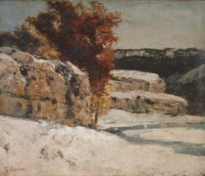 Winter Landscape by Gustave Courbet