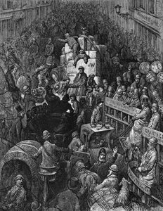A City Thoroughfare (from London: A Pilgrimage by Gustave Dore and Blanchard Jerrold, 1872)