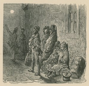 A Scene of London Life by Gustave Dore