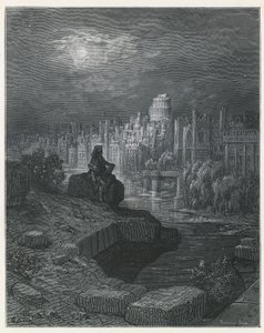 A Traveller from New Zealand Contemplating the Ruins of London by Gustave Dore