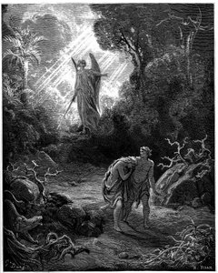 Adam and Eve Expelled from Paradise - Illustration by Gustave Dore for The Bible