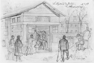 Album of the Siege of Paris, Elephants of the garden
