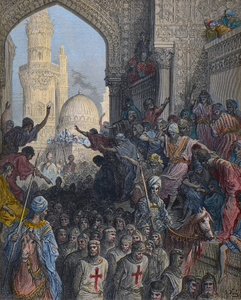Arrival in Cairo of Minieh prisoners - Seventh Crusade 1248-1254, led by Saint Louis