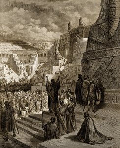 Artaxerxes Granting Liberty to the Jews - Bible by Gustave Dore