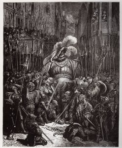 At the start of the sound, graciously thanked all the welders of his legions - illustration from 