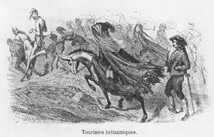 British tourists, illustration from 