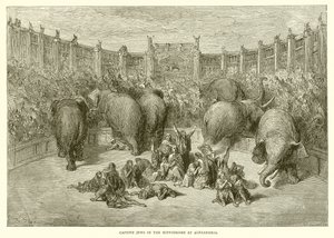 Captive Jews in the Hippodrome at Alexandria by Gustave Dore