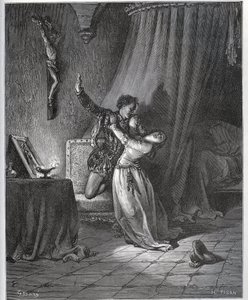 Don Fernand Declares His Flame to Dorothee - from "Don Quixote de la Mancha" by Miguel Cervantes by Gustave Dore