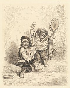 Dwarf Musicians of Granada by Gustave Dore