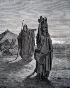 Expulsion of Hagar by Gustave Dore