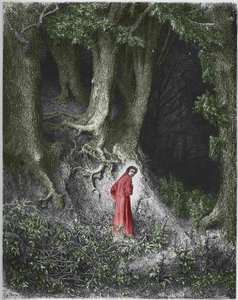 First song of Hell: the poet Dante finds himself in a forest, Illustration by Gustave Dore by Gustave Dore