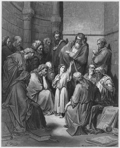 Gustave Dore Bible: Jesus with the Doctors by Gustave Dore