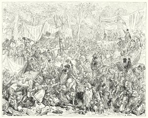 Arrival of Don Quixote at the wedding of Camacho and Quiteria by Gustave Dore