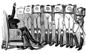 History of Holy Russia. Nicholas I Makes a Speech Before the Guards by Gustave Dore
