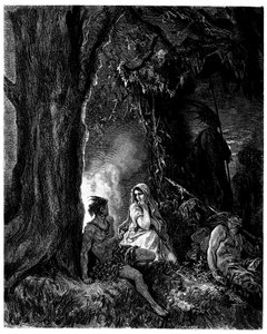 Illustration by Gustave Dore for the Novel by Francois Rene de Chateaubriand, Atala, Edition Hachette 1863 by Gustave Dore