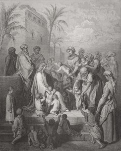 Jesus Blessing the Children, Illustration from Dore