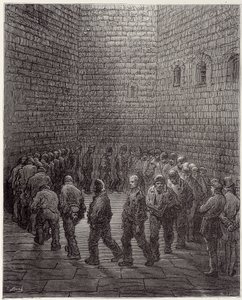 The promenade of prisoners in prison - in 