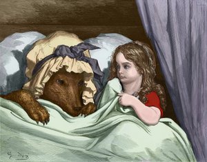 Little Red Riding Hood, engraving by Gustave Doré