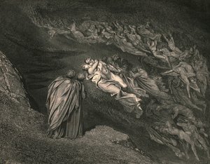 Love brought us to one death: Caina waits the soul, who split our life