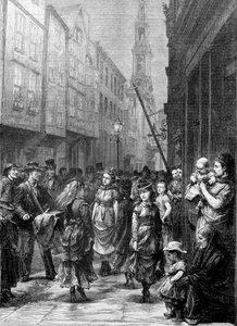 Low-life girls dancing for trade, Drury Lane, City of Westminster, London