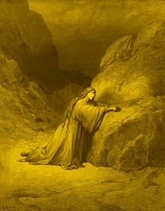 Mary Magdalene, the repentant sinner - Bible by Gustave Dore