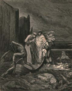 My Teacher Sage Aware, Thrusting Him Back by Gustave Dore